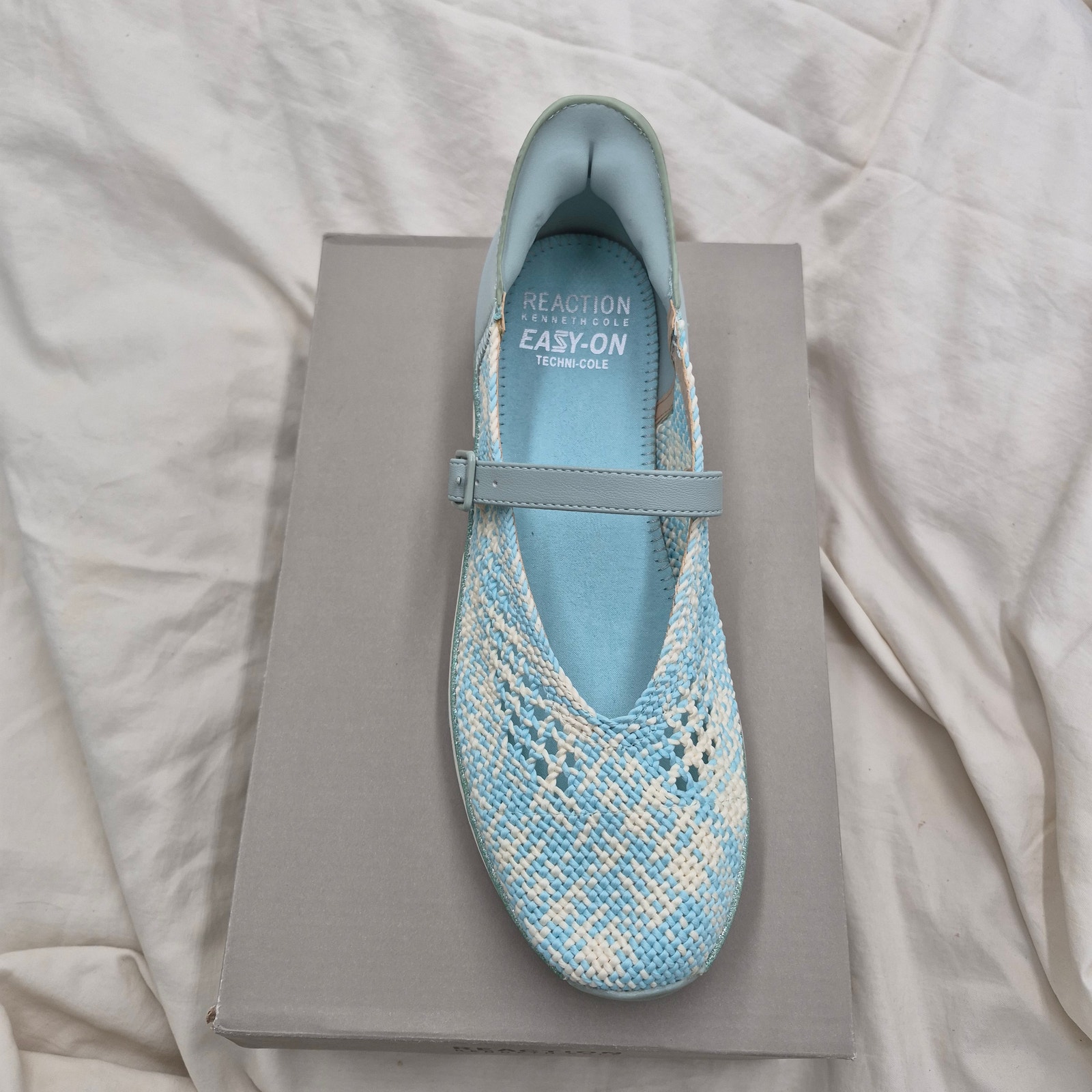 New Kenneth Cole Reaction Kuerq Ez On Mary Jane Flat Slip-On Women's Size 9